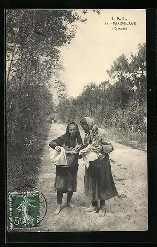 AK Paris-Plage, Pecheuses, Fischerfrauen