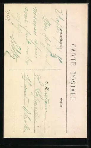 AK Etaples, Type de Pecheur, Fischer mit Netzen