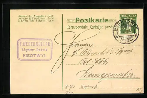 AK Bludenz, Fabrique Chocolat Suchard, Grand Prix Exposition Universelle Paris 1900, Schokoladen-Reklame