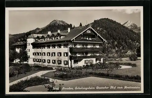 AK Stauden, Hotel Deutscher Hof zum Breitenstein