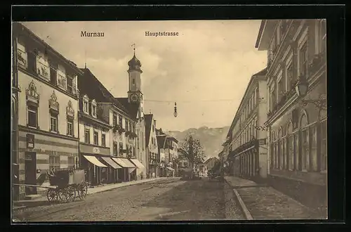 AK Murnau, Blick in die Hauptstrasse