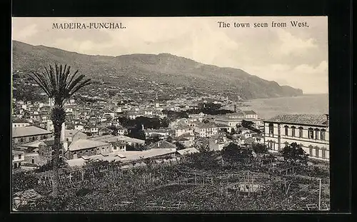 AK Funchal /Madeira, Panorama from West