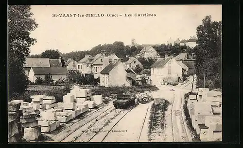 AK St-Vaast-les-Mello, Les Carrières, Steinbruch