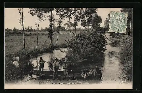AK Noizay, La Cisse, Angeln