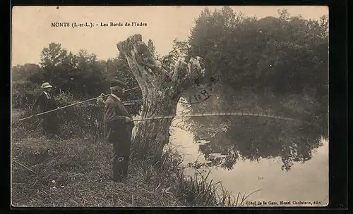 AK Monts, Les Bords de l`Indre, Angeln