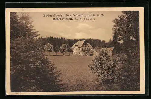 AK Zwieselberg, Hotel Hirsch