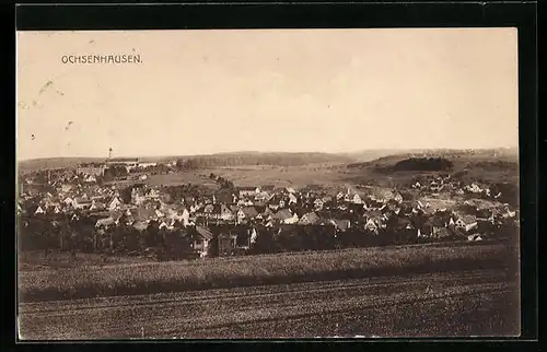 AK Ochsenhausen, Panorama mit Fernsicht