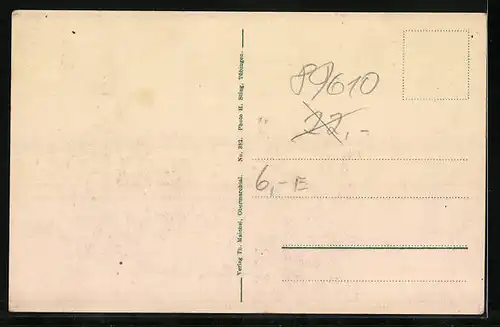 AK Obermarchtal, Panorama mit Kirche