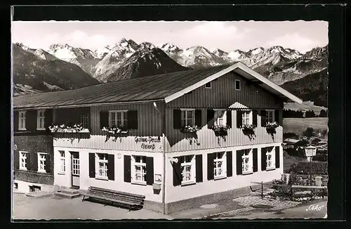 AK Hinang /Allgäu, Gasthof-Pension Edelweiss