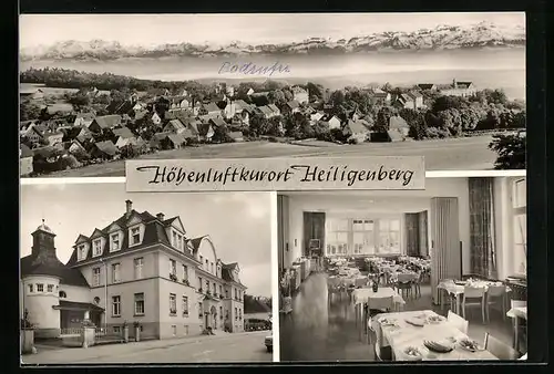 AK Heiligenberg beim Bodensee, Kurhaus, Innenansicht, Teilansicht