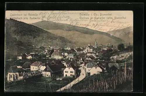 AK Lautenbach bei Gebweiler i. Els, Teilansicht, Blumenthal