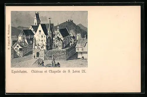 AK Eguisheim, Chateau et Chapelle de S. Leon IX.