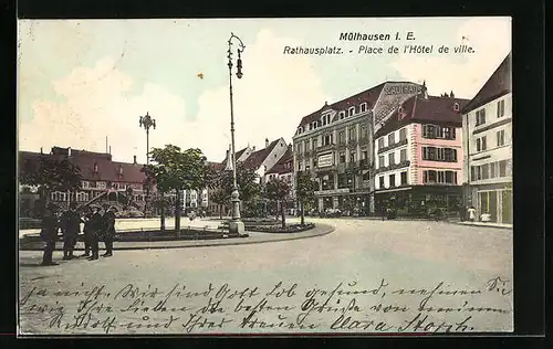 AK Mülhausen, Rathausplatz