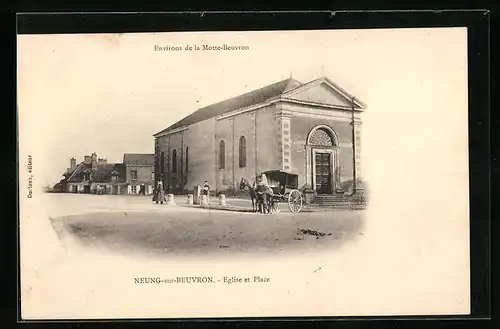 AK Neung-sur-Beuvron, Eglise et Place