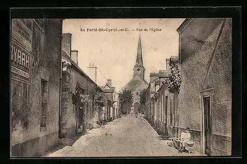AK La Ferté-St-Cyr, Rue de l`Eglise