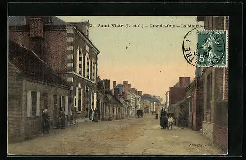AK Saint-Viatre, Grande-Rue, La Mairie