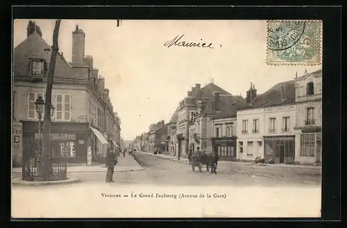 AK Vendome, Le Grand Faubourg (Avenue de la Gare)