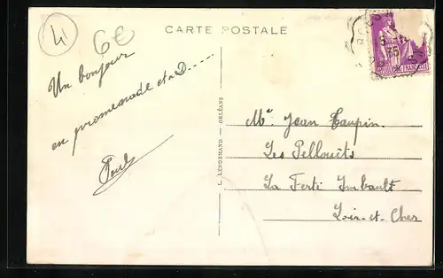 AK La Motte-Beuvron, Pavillon Pasteur