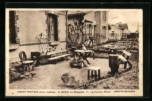 AK Lamotte-Beuvron, Ciment Rustique, La Solognotte, 11 rue Francois Blache