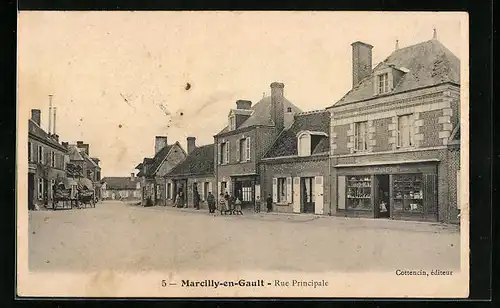AK Marcilly-en-Gault, Rue Principale