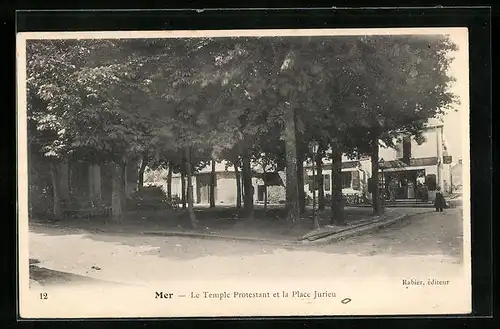 AK Mer, Le Temple Protestant et la Place Jurieu