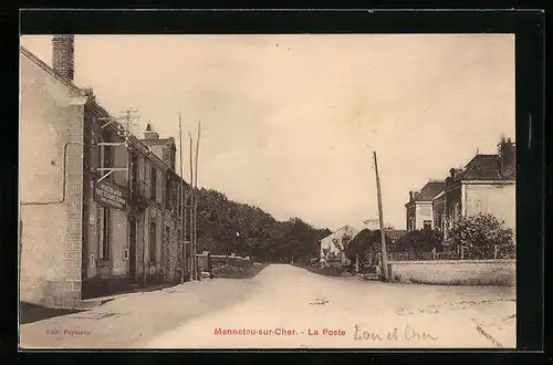 AK Mennetou-sur-Cher, La Poste