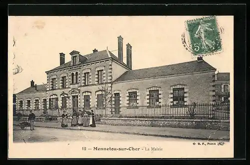 AK Mennetou-sur-Cher, La Mairie