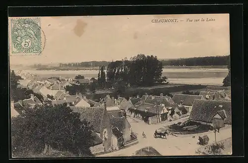 AK Chaumont, Vue sur la Loire