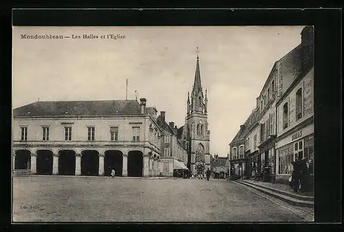 AK Mondoubleau, Les Halles et l`Eglise
