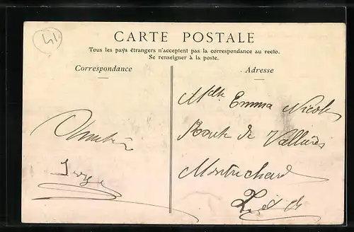 AK Saint-Aignan, Le Chateau, vue prise de la Place