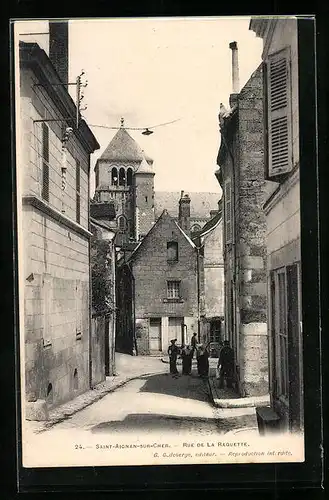 AK Saint-Aignan-sur-Cher, Rue de La Raquette