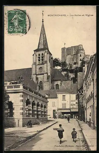 AK Montrichard, Les Halles et l`Eglise