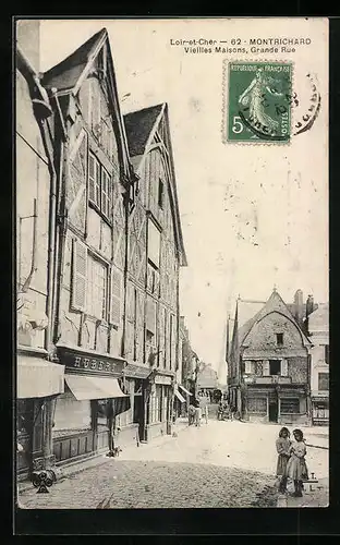 AK Montrichard, Vieilles Maisons, Grande Rue