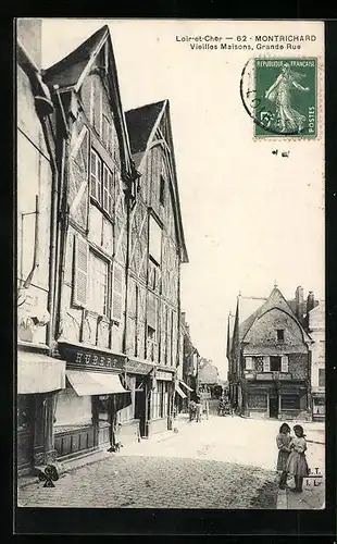 AK Montrichard, Vieilles Maisons, Grande Rue