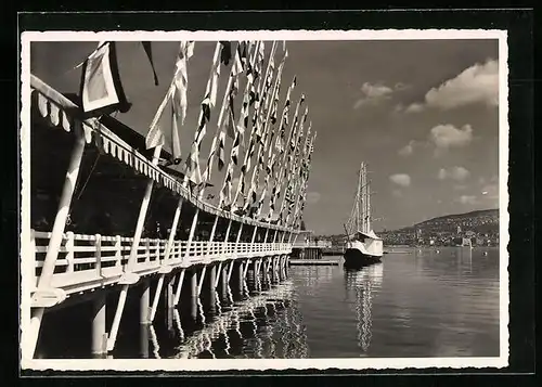 AK Zürich, Schweizerische Landesausstellung 1939, Bierhus-Terrasse