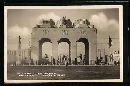AK Antwerpen, Wereldoonstelling 1930, Hoofdingang