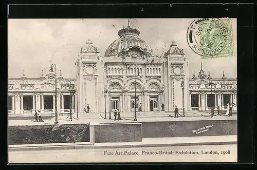 AK London, Franco-British Exposition 1908, Fine Art Palace