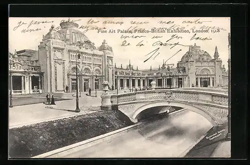 AK London, Franco-British Exposition 1908, Fine Art Palace