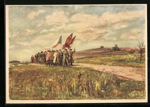 Künstler-AK Pochod miru