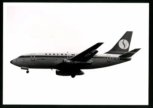 Fotografie Flugzeug Boeing 737, Passagierflugzeug der Sabena, Kennung OO-SDB