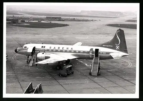 Fotografie Flugzeug Convair Metropolitan, Passagierflugzeug der Sabena, Kennung OO-SCN