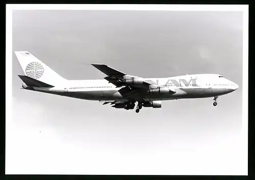 Fotografie Flugzeug Boeing 747, Passagierflugzeug der Pan Am