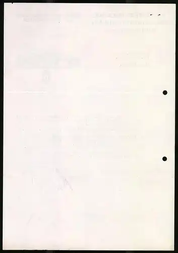 Rechnung Biberach / Riss 1938, Spezialfarbik für Sägenschärf- und Schränkmaschinen, Werksansicht