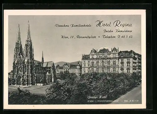 Vertreterkarte Wien, Familienhotel Regina der Brüder Kremslehner