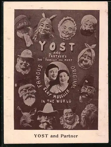 Vertreterkarte Yost and Partner, the funniest and most famous Clay Modeller