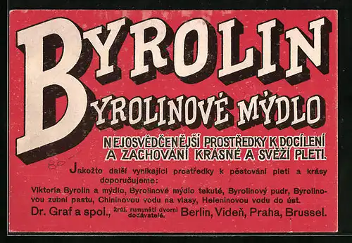 Vertreterkarte Viden, Byrolin Byrolinove Mydlo