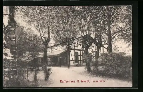 AK Israelsdorf, Cafe von H. Wendt