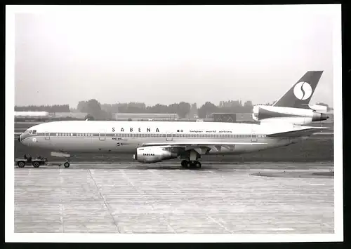 Fotografie Flugzeug Douglas DC-10, Passagierflugzeug der Sabena, Kennung OO-SLB