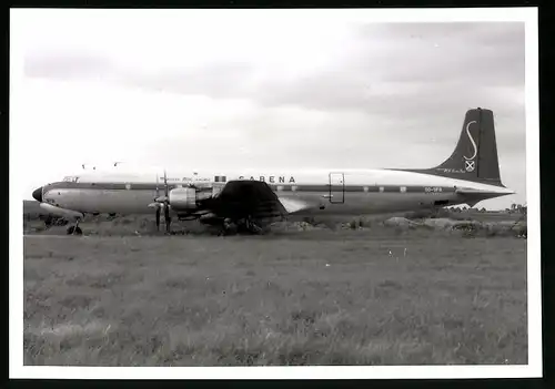 Fotografie Flugzeug Douglas DC-7, Passagierflugzeug der Sabena, Kennung OO-SFB