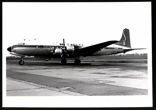 Fotografie Flugzeug Douglas DC-6, Passagierflugzeug derr Sabena, Kennung OO-SDQ